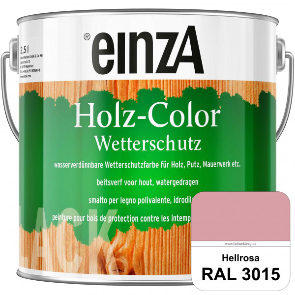 einzA Holz-Color (RAL 3015 Hellrosa) Wetterschutzfarbe für außen