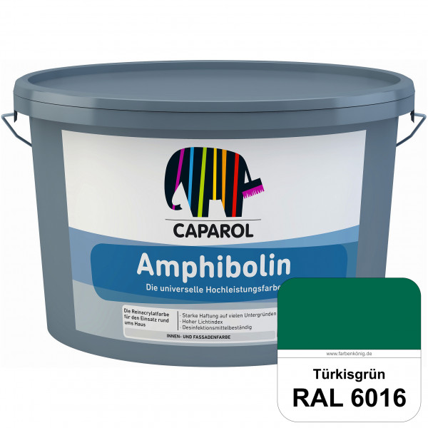 Amphibolin (RAL 6016 Türkisgrün) Universalfarbe auf Reinacrylbasis innen & außen