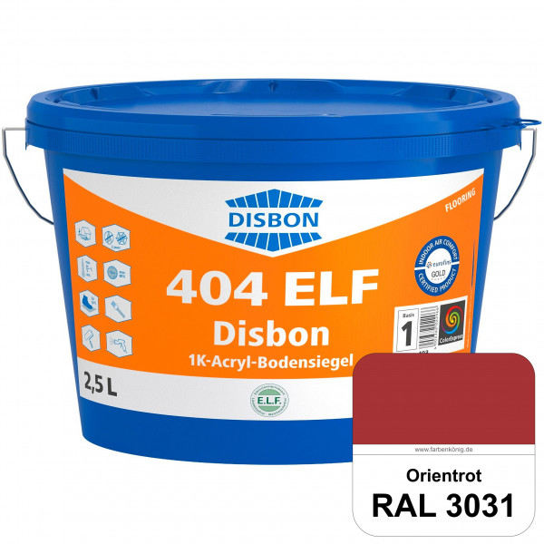 Disbon 404 ELF 1K-Acryl-Bodensiegel (RAL 3031 Orientrot) 1K PU-verstärkte, emissions- und lösemittel