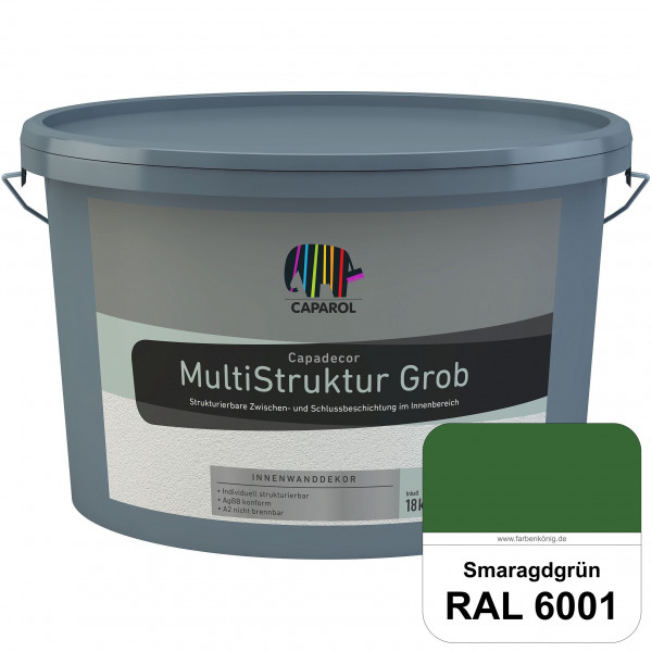 Capadecor MultiStruktur grob (RAL 6001 Smaragdgrün) quarzgefüllte Zwischen- und Schlußbeschichtung i
