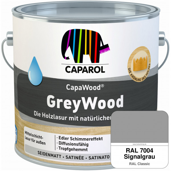 CapaWood® GreyWood (RAL 7004 Signalgrau) - ersetzt Capadur GreyWood