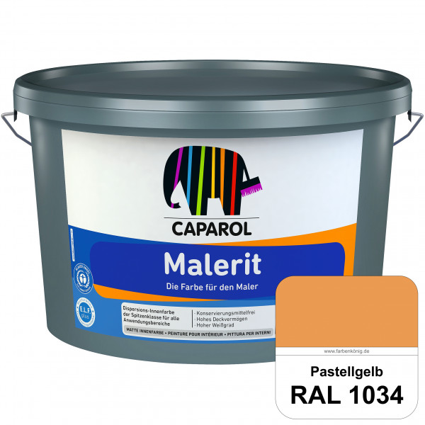 Malerit E.L.F. (RAL 1034 Pastellgelb) matte Innenfarbe für Neu- & Renovierungsanstriche