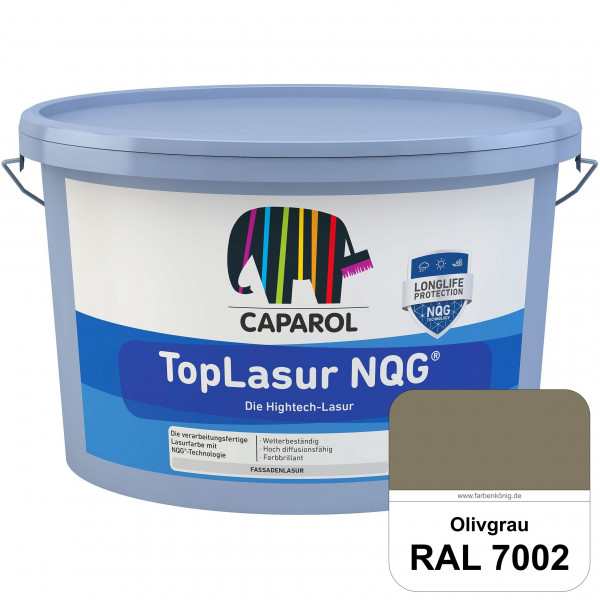 TopLasur NQG® (RAL 7002 Olivgrau) Verarbeitungsfertige Lasur auf Basis der Nano-Quarz-Gitter Technol
