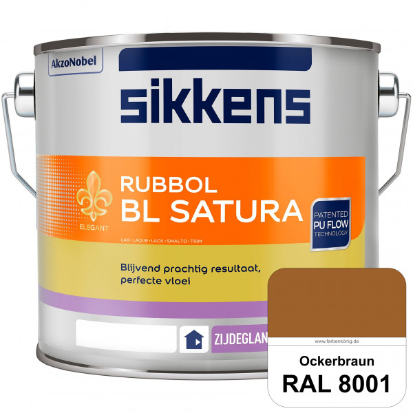 Rubbol BL Satura (RAL 8001 Ockerbraun) seidenglänzender PU-Lack (wasserbasiert) innen & außen