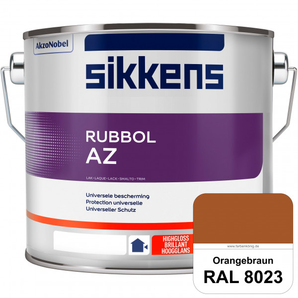 Rubbol AZ (RAL 8023 Orangebraun) Hochwertiger, universeller Hochglanzlack (lösemittelhaltig) außen