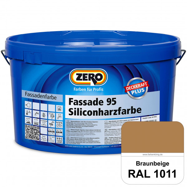 Fassade 95 Siliconharzfarbe (RAL 1011 Braunbeige)
