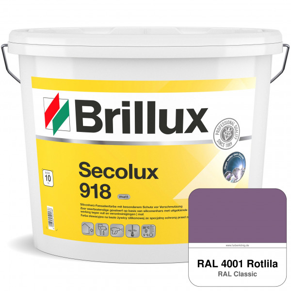 Secolux 918 TSR-Formel (RAL 4001 Rotlila) für den Einsatz auf WDVS - ehemals Silicon-Fassadenfarbe 9