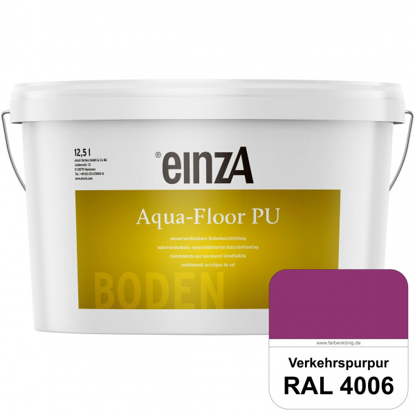 einzA Aqua-Floor PU (RAL 4006 Verkehrspurpur) seidenglänzender Acryl-PU-Bodenbeschichtung