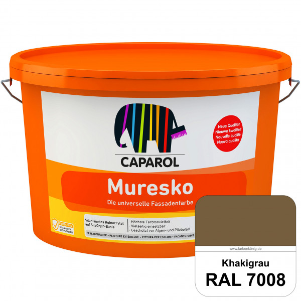 Muresko (RAL 7008 Khakigrau) Silanisierte Reinacrylat-Fassadenfarbe auf SilaCryl®-Basis