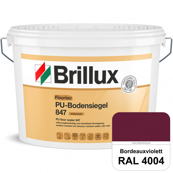 Floortec PU-Bodensiegel ELF 847 (RAL 4004 Bordeauxviolett) seidenmatt, witterungsbeständig, außen &