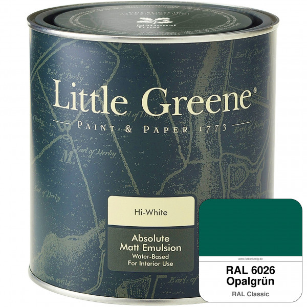 Absolute Matt Emulsion - Sample Pot 250 ml (RAL 6026 Opalgrün)