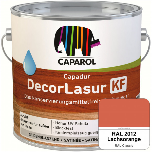 Caparol Capadur DecorLasur KF (RAL 2012 Lachsorange)