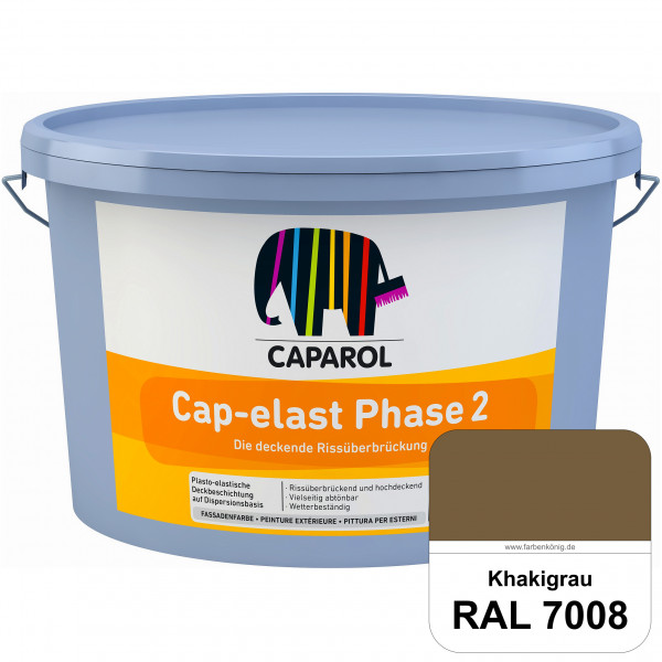 Cap-elast Phase 2 (RAL 7008 Khakigrau) Sanierung gerissener Putzfassaden und Betonflächen