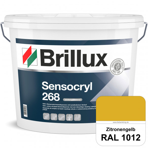 Sensocryl ELF 268 (RAL 1012 Zitronengelb) hochwertige seidenglänzende & strapazierfähige Reinacrylat