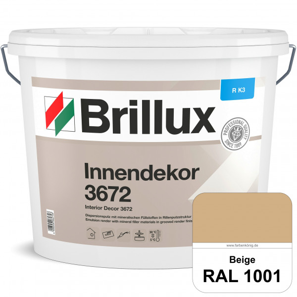 Innendekor ELF R-K3 3672 (RAL 1001 Beige) Kratzputz zur Erzielung dekorativer und strapazierfähiger