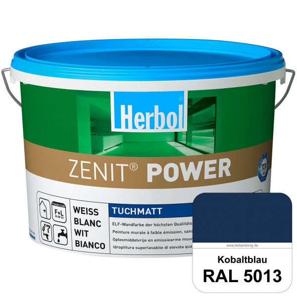 Herbol Zenit Power (RAL 5013 Kobaltblau) Superdeckende ELF-Wandfarbe