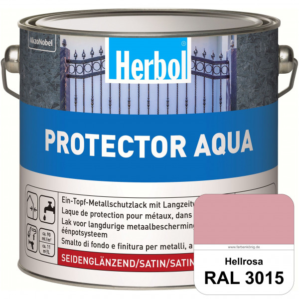Protector Aqua (RAL 3015 Hellrosa) Lack für Eisen, Stahl und NE-Metalle (Innen&Außen)