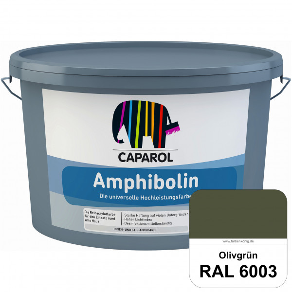 Amphibolin (RAL 6003 Olivgrün) Universalfarbe auf Reinacrylbasis innen & außen
