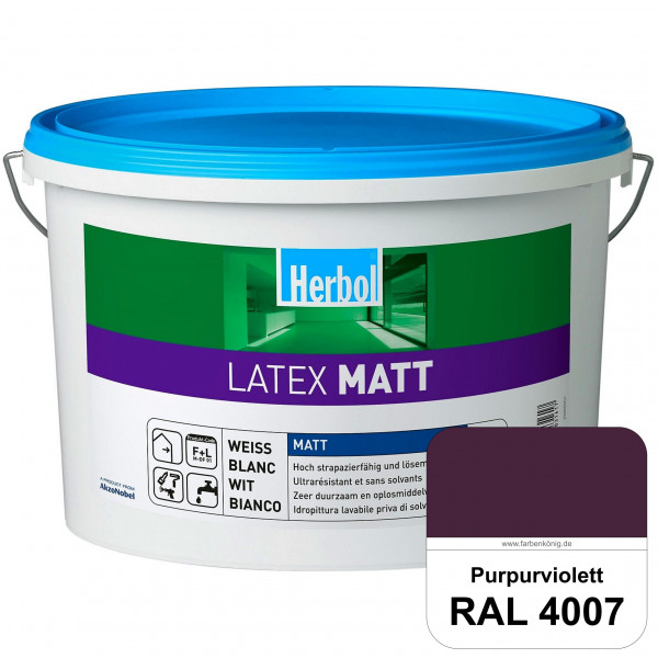 Latex Matt (RAL 4007 Purpurviolett) Matte Latexfarbe mit hoher Strapazierfähigkeit