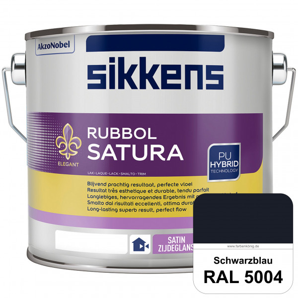 Rubbol Satura (RAL 5004 Schwarzblau) seidenglänzender Lack (lösemittelhaltig) innen & außen