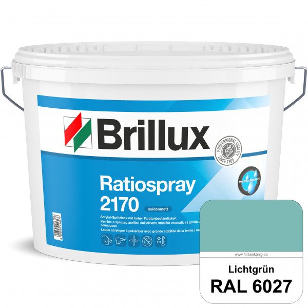 Ratiospray 2170 (RAL 6027 Lichtgrün) wasserbasierter, seidenmatter & farbtonbeständiger Allround-Spr