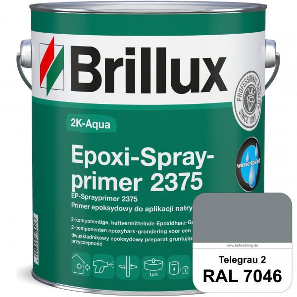 2K-Aqua Epoxi-Sprayprimer 2375 (RAL 7046 Telegrau 2) haftvermittelnde 2K-Grundierung auf nicht sauge