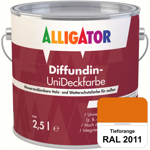 ALLIGATOR Diffundin-UniDeckfarbe (RAL 2011 Tieforange)