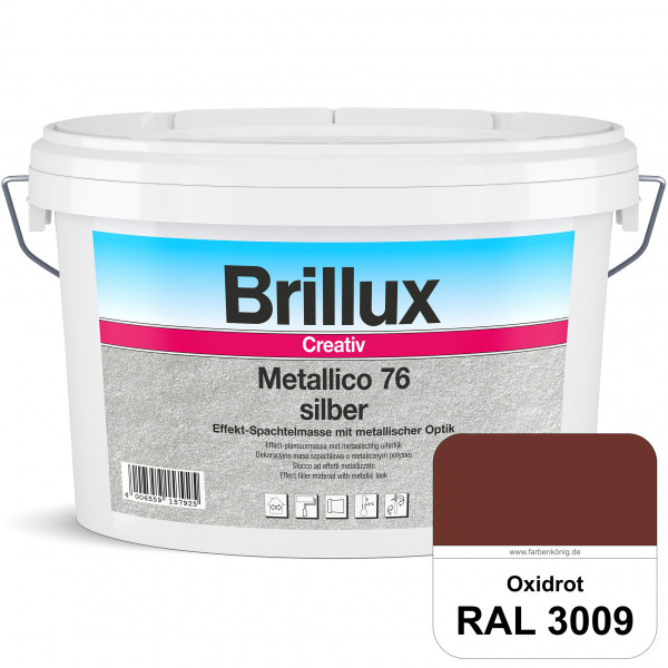 Creativ Metallico 76 (RAL 3009 Oxidrot) Effektspachtelmasse für Oberflächen mit metallischer Optik u