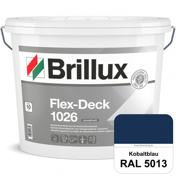 Flex-Deck ELF 1026 (RAL 5013 Kobaltblau) Hochwertige Innendispersion für Decken mit Installationen &