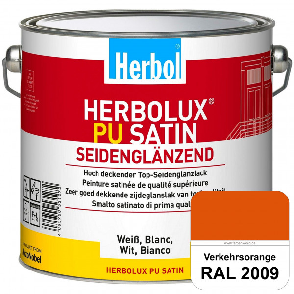 Herbolux PU Satin (RAL 2009 Verkehrsorange) Top-PU-Seidenglanzlack (Innen & Außen)