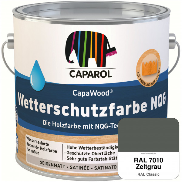 CapaWood® Wetterschutzfarbe NQG (RAL 7010 Zeltgrau) - ersetzt Capadur Wetterschutzfarbe NQG