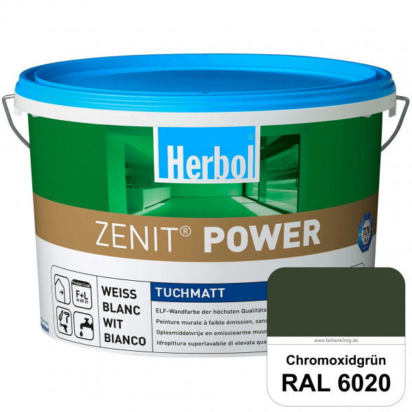 Herbol Zenit Power (RAL 6020 Chromoxidgrün) Superdeckende ELF-Wandfarbe