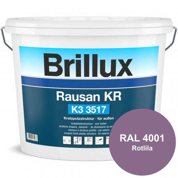 Rausan KR K3 3517 (RAL 4001 Rotlila) Organisch gebundener Kratzputz für wetterbeständige Oberflächen