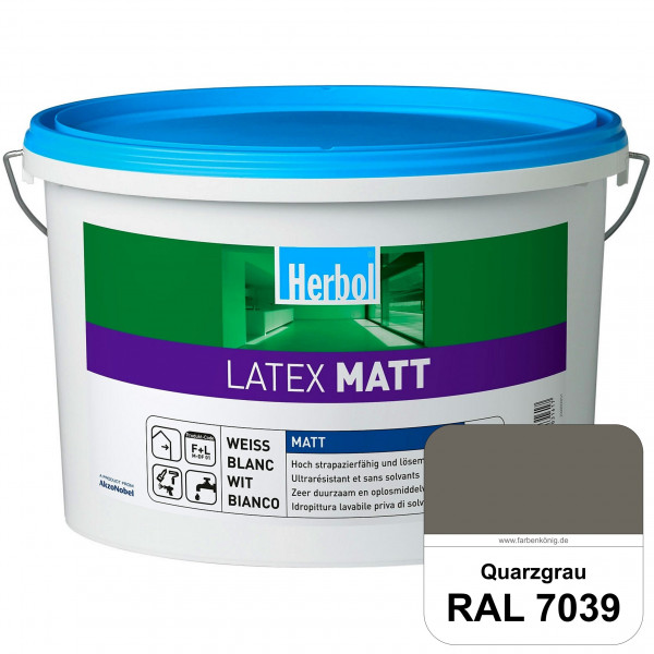 Latex Matt (RAL 7039 Quarzgrau) Matte Latexfarbe mit hoher Strapazierfähigkeit