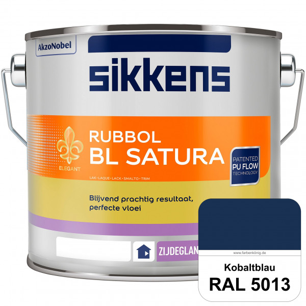 Rubbol BL Satura (RAL 5013 Kobaltblau) seidenglänzender PU-Lack (wasserbasiert) innen & außen