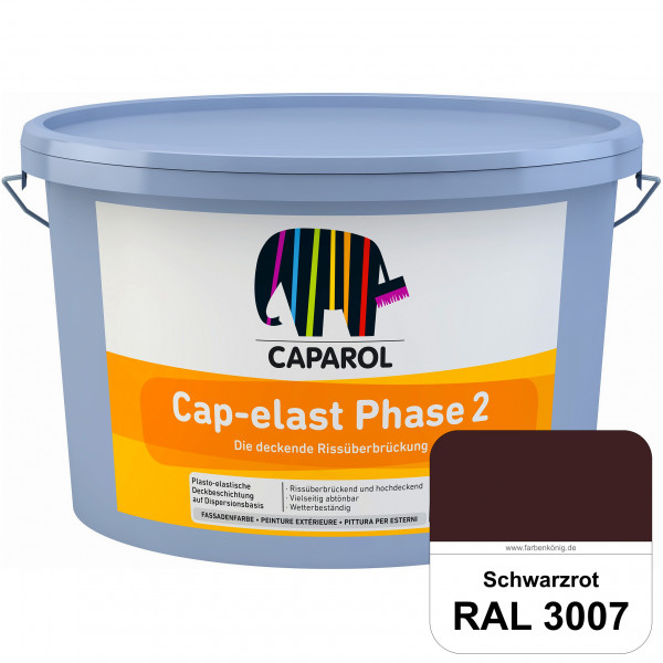 Cap-elast Phase 2 (RAL 3007 Schwarzrot) Sanierung gerissener Putzfassaden und Betonflächen