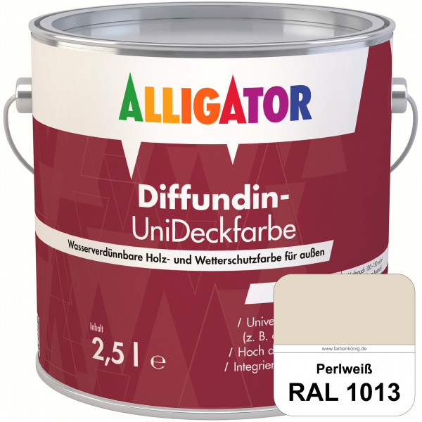 ALLIGATOR Diffundin-UniDeckfarbe (RAL 1013 Perlweiß)