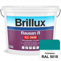 Rausan R K2 3509 (RAL 5018 Türkisblau) organisch gebundener Rillenputz für dekorative & wetterbestän