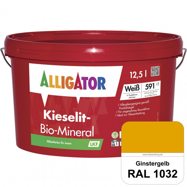 Kieselit-Bio-Mineral LKF (RAL 1032 Ginstergelb)
