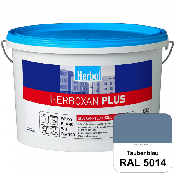Herboxan Plus (RAL 5014 Taubenblau) Siliconharz-Fassadenfarbe für längere saubere Fassaden