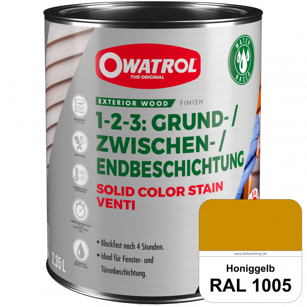 SOLID COLOR STAIN VENTI (RAL 1005 Honiggelb)