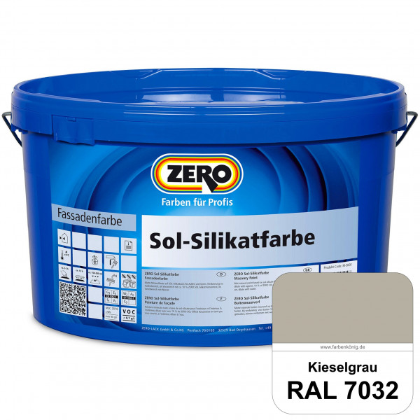 Sol-Silikatfarbe (RAL 7032 Kieselgrau)