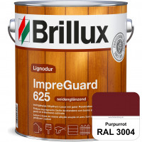 ImpraGuard 625 (RAL 3004 Purpurrot) imprägnierende Lasur (lösemittelhaltig) für allen Laub- und Nade