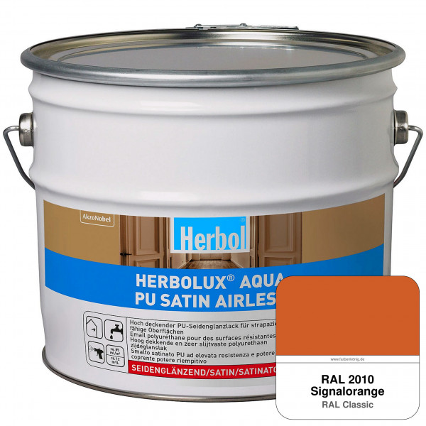 Herbolux Aqua PU Satin Airless (RAL 2010 Signalorange)