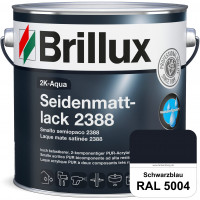 2K-Aqua Seidenmattlack 2388 (RAL 5004 Schwarzblau) mechanisch und chemisch hoch belastbar für außen 