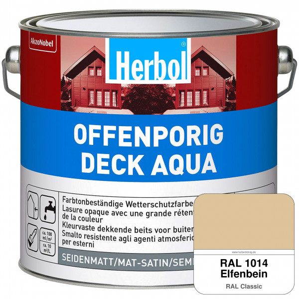 Offenporig-Deck Aqua (RAL 1014 Elfenbein)