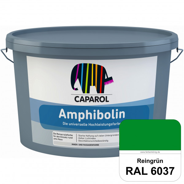 Amphibolin (RAL 6037 Reingrün) Universalfarbe auf Reinacrylbasis innen & außen