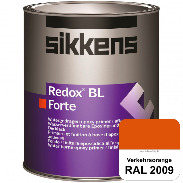 Redox BL Forte (RAL 2009 Verkehrsorange) seidenmatte & wasserbasierte 2-K-Epoxidharzlack (innen)