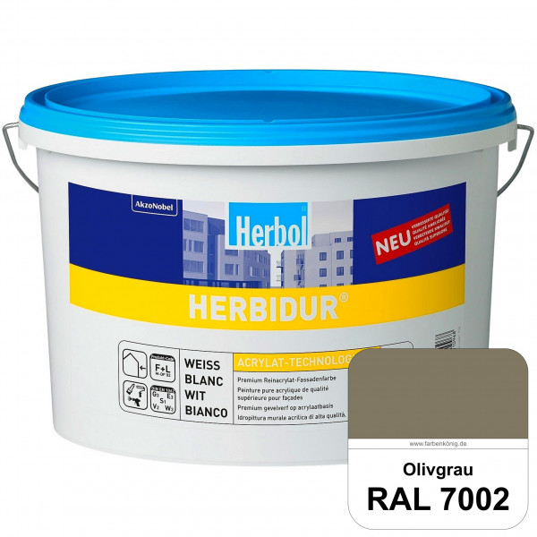 Herbidur (RAL 7002 Olivgrau) Reinacrylat-Fassadenfarbe mit Langzeitwetterschutz