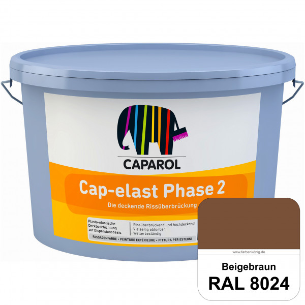 Cap-elast Phase 2 (RAL 8024 Beigebraun) Sanierung gerissener Putzfassaden und Betonflächen